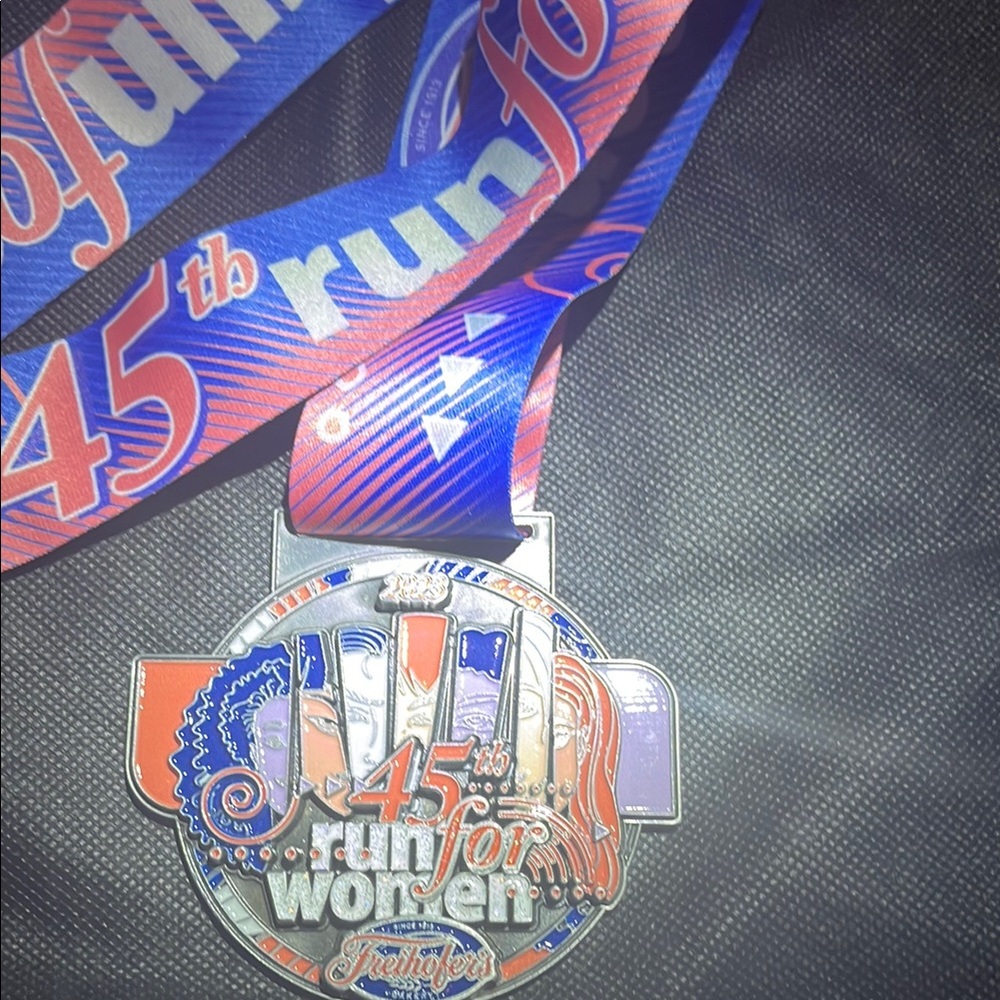45th Run for Women Medal with Ribbon